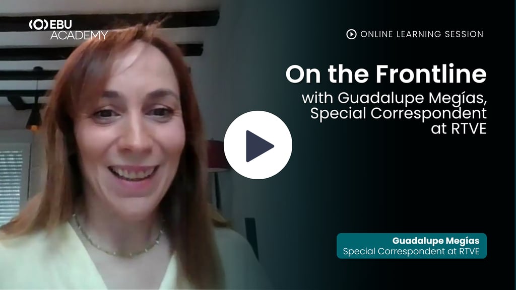 On the Frontline with Guadalupe Megías, Special Correspondent at RTVE